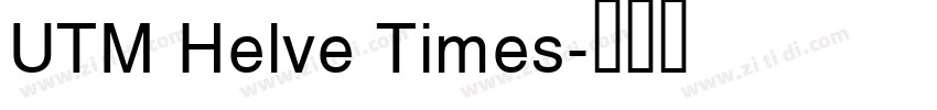 UTM Helve Times字体转换